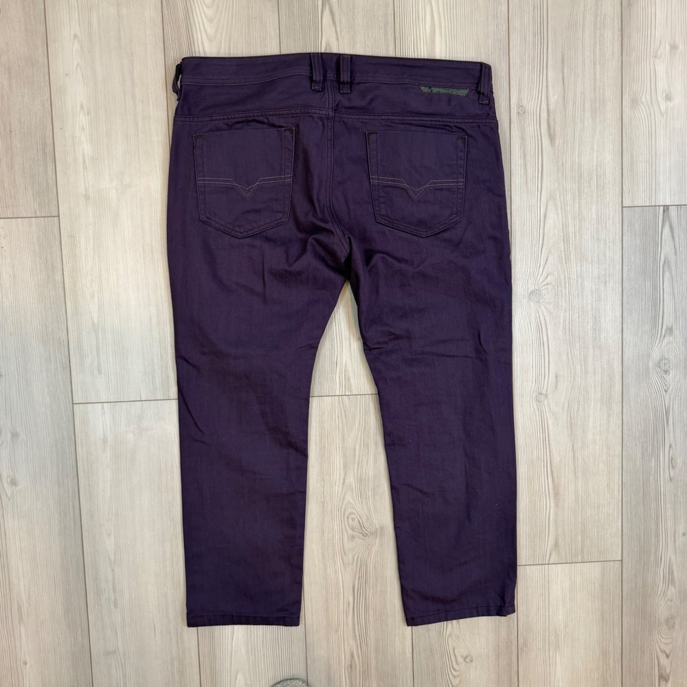 Diesel Safado Regular Slim Straight Purple Jeans Mens W38 L28 Hemmed 008QU